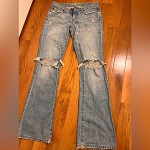 Low rise bell bottom jeans